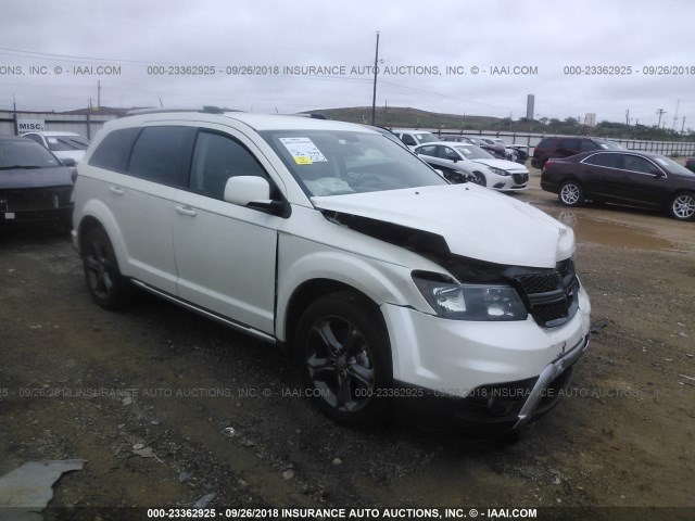 3C4PDCGG0FT606319 - 2015 DODGE JOURNEY CROSSROAD WHITE photo 1