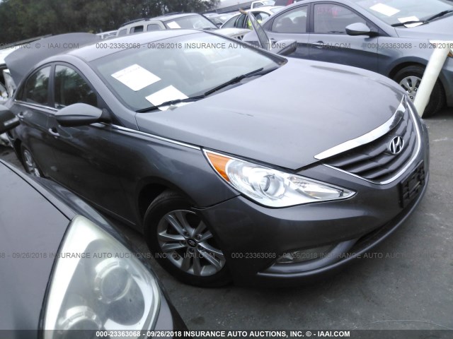 5NPEB4ACXDH600114 - 2013 HYUNDAI SONATA GLS GRAY photo 1