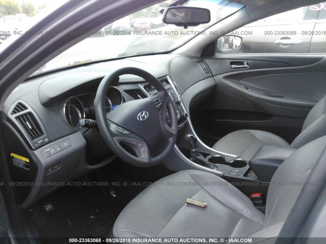 5NPEB4ACXDH600114 - 2013 HYUNDAI SONATA GLS GRAY photo 5