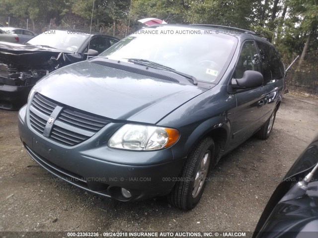 2D4GP44L16R828744 - 2006 DODGE GRAND CARAVAN SXT GRAY photo 2