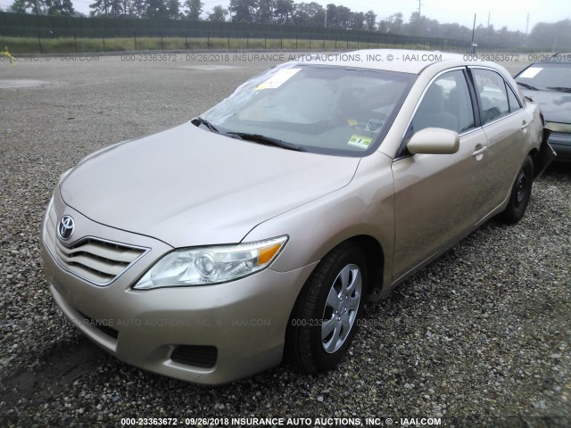 4T1BF3EK1AU024607 - 2010 TOYOTA CAMRY SE/LE/XLE GOLD photo 2