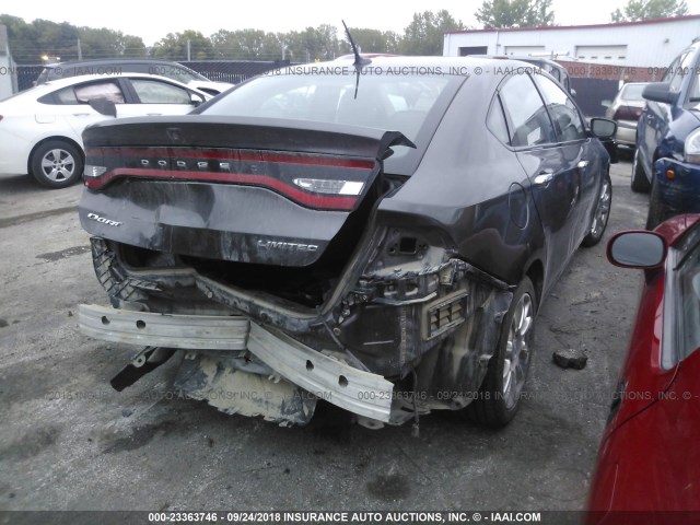 1C3CDFCBXFD165979 - 2015 DODGE DART LIMITED GRAY photo 4