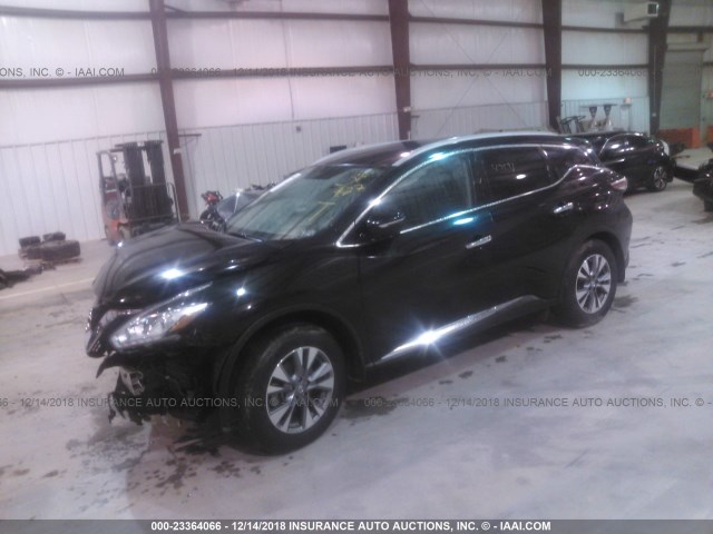 5N1AZ2MG2FN233124 - 2015 NISSAN MURANO S/SL/SV/PLATINUM BLACK photo 2