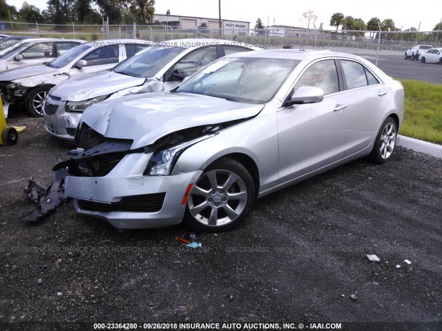 1G6AB5RX7G0110276 - 2016 CADILLAC ATS LUXURY GRAY photo 2