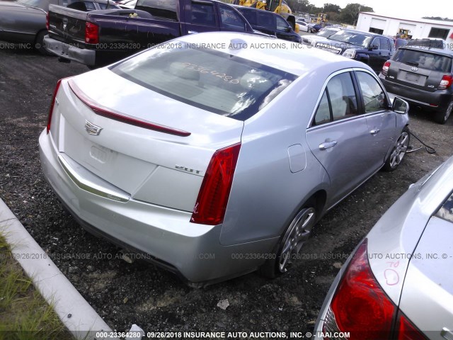 1G6AB5RX7G0110276 - 2016 CADILLAC ATS LUXURY GRAY photo 4