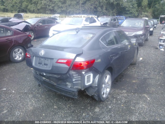 19VDE1F37EE000160 - 2014 ACURA ILX 20 GRAY photo 4