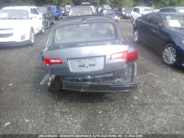 19VDE1F37EE000160 - 2014 ACURA ILX 20 GRAY photo 6