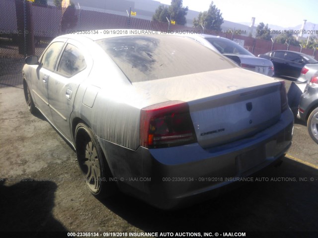 2B3KA43R56H380109 - 2006 DODGE CHARGER SE/SXT GRAY photo 3