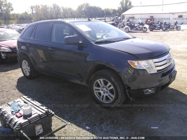 2FMDK48C17BA53666 - 2007 FORD EDGE SEL BLACK photo 1