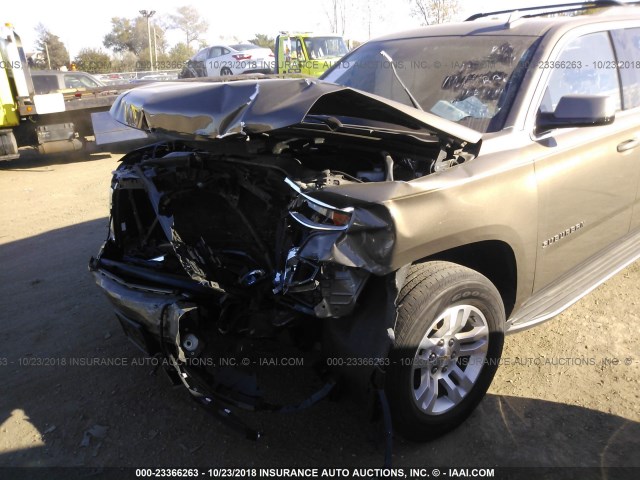 1GNSKJKC7FR699140 - 2015 CHEVROLET SUBURBAN K1500 LT BROWN photo 6