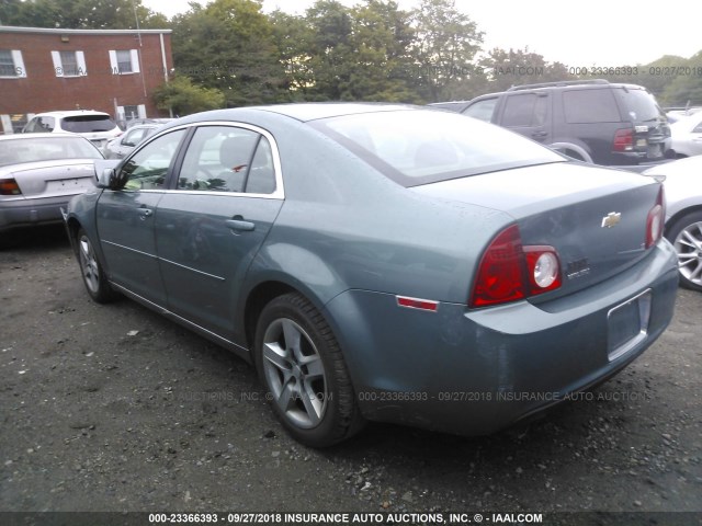 1G1ZH57B19F249544 - 2009 CHEVROLET MALIBU 1LT GREEN photo 3