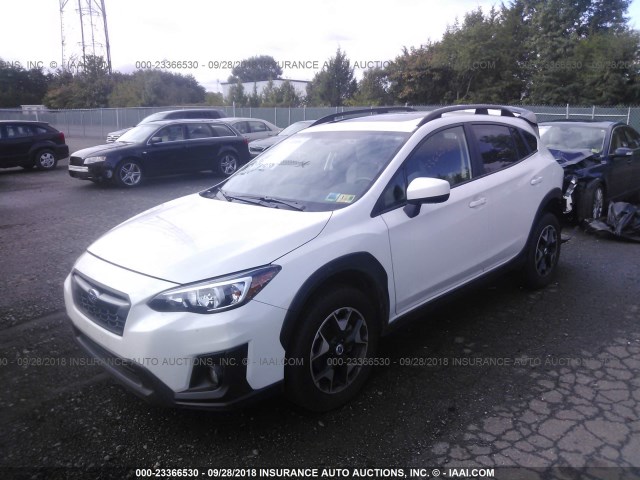 JF2GTADC2J8299091 - 2018 SUBARU CROSSTREK PREMIUM WHITE photo 2