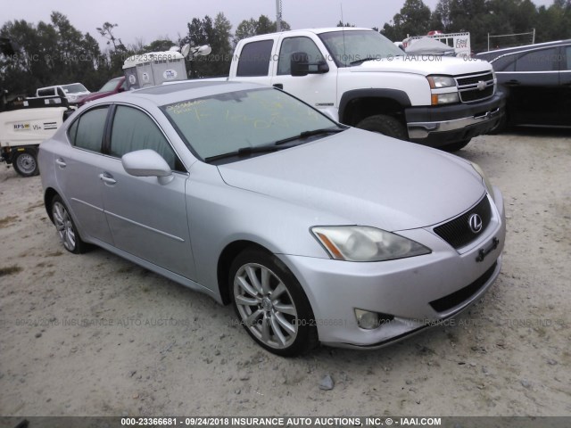 JTHCK262782026590 - 2008 LEXUS IS 250 SILVER photo 1