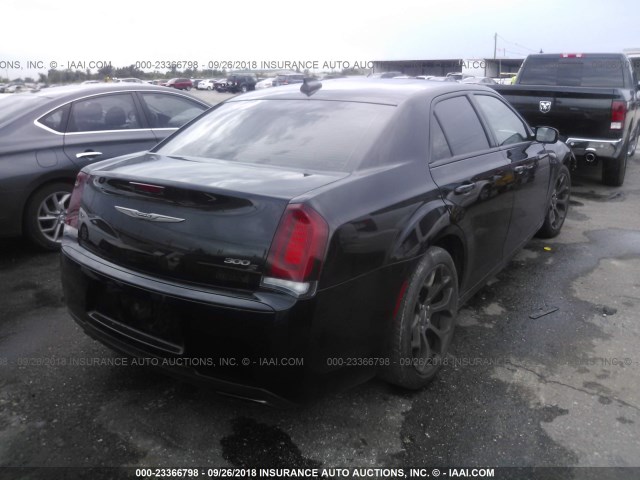 2C3CCABG9GH328872 - 2016 CHRYSLER 300 S BLACK photo 4