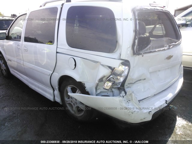 1GBDV13LX6D132333 - 2006 CHEVROLET UPLANDER INCOMPLETE WHITE photo 6