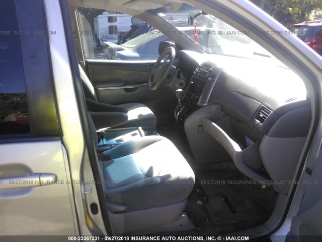 5TDZK23C17S031719 - 2007 TOYOTA SIENNA CE/LE GRAY photo 5