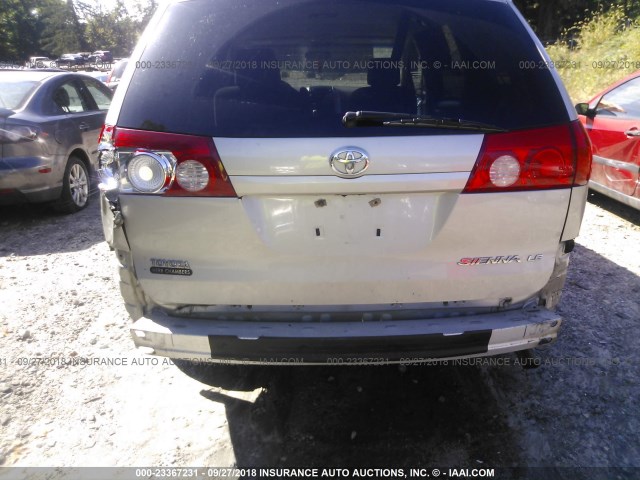 5TDZK23C17S031719 - 2007 TOYOTA SIENNA CE/LE GRAY photo 6