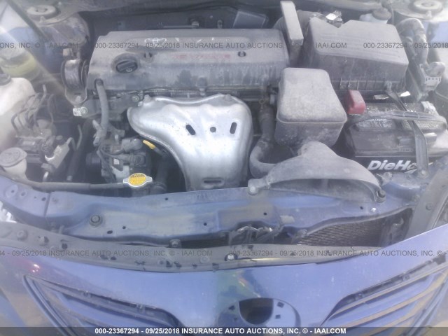 4T4BE46K09R091580 - 2009 TOYOTA CAMRY SE/LE/XLE 蓝色 照片 10