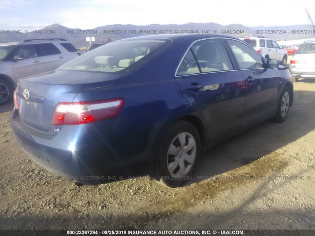 4T4BE46K09R091580 - 2009 TOYOTA CAMRY SE/LE/XLE 蓝色 照片 4