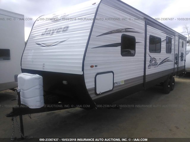 1UJBJ0BTXJ75T0062 - 2018 JAYCO JAY FLIGHT TRAVEL TRAILER  WHITE photo 2