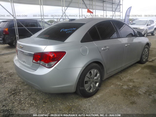 1G1PC5SH7G7214824 - 2016 CHEVROLET CRUZE LIMITED LS SILVER photo 4