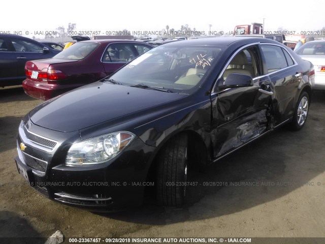 1G1ZD5E04CF274569 - 2012 CHEVROLET MALIBU 2LT BLACK photo 2