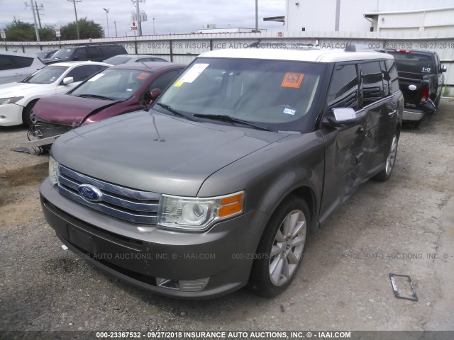 2FMGK5DC8CBD07375 - 2012 FORD FLEX LIMITED GRAY photo 2