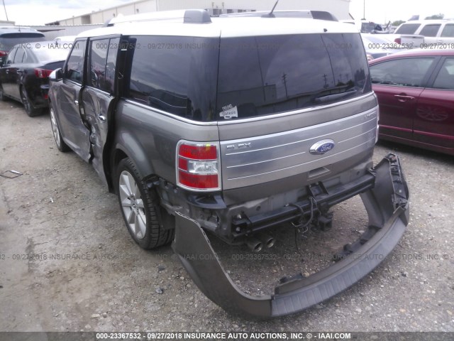 2FMGK5DC8CBD07375 - 2012 FORD FLEX LIMITED GRAY photo 3