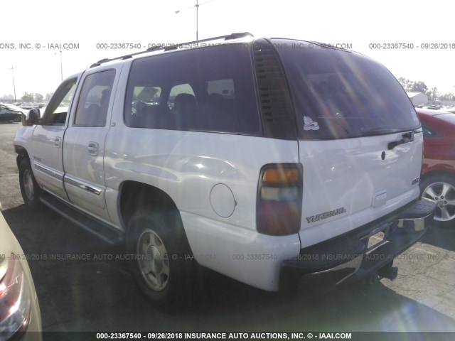 1GKEC16Z45J166651 - 2005 GMC YUKON XL C1500 WHITE photo 3