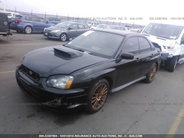 JF1GD70674L508699 - 2004 SUBARU IMPREZA WRX STI BLACK photo 2