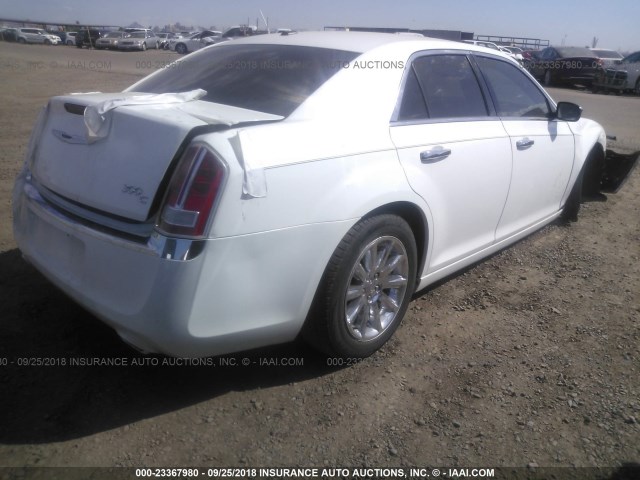 2C3CCAET9DH547089 - 2013 CHRYSLER 300C WHITE photo 4