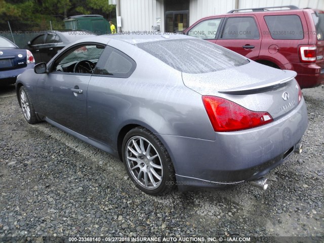 JNKCV64E78M122493 - 2008 INFINITI G37 JOURNEY/SPORT GRAY photo 3