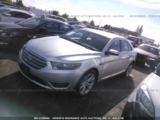 1FAHP2E8XDG112493 - 2013 FORD TAURUS SEL SILVER photo 2