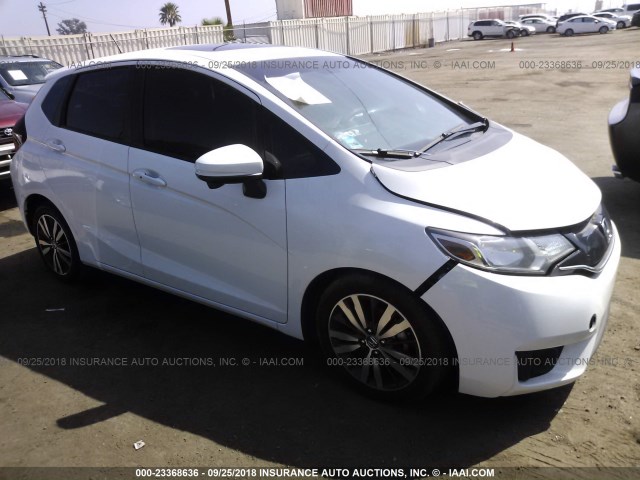 3HGGK5H80FM722625 - 2015 HONDA FIT EX/EXL WHITE photo 1