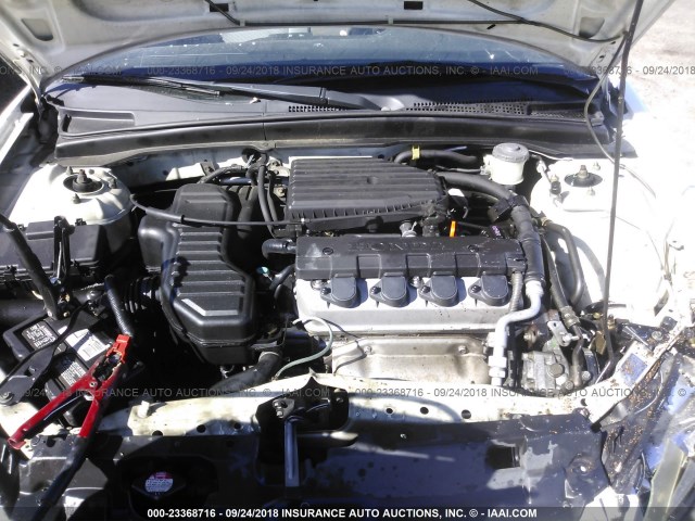 2HGES16394H542529 - 2004 HONDA CIVIC DX VP 白色 照片 10
