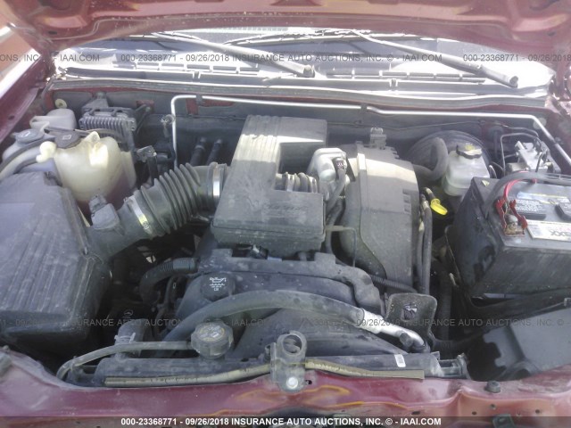 1GTCS136958173893 - 2005 GMC CANYON BURGUNDY photo 10