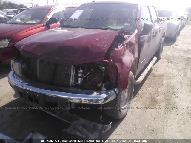 1GTCS136958173893 - 2005 GMC CANYON BURGUNDY photo 6