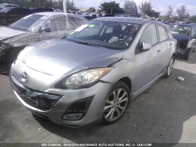 JM1BL1K58B1359690 - 2011 MAZDA 3 S SILVER photo 2