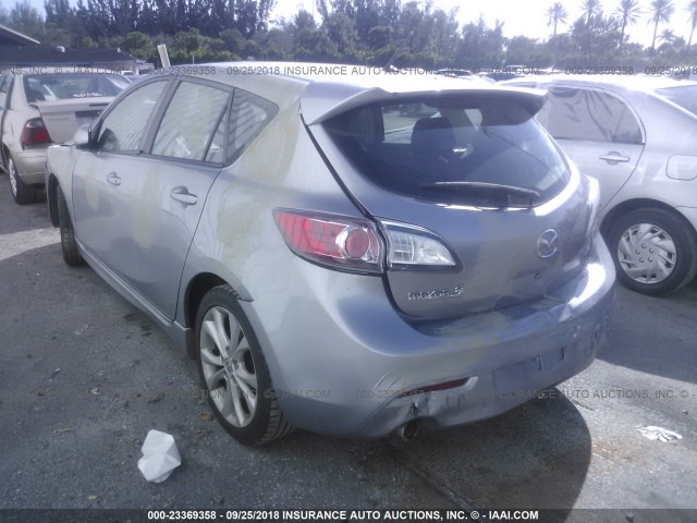 JM1BL1K58B1359690 - 2011 MAZDA 3 S SILVER photo 3