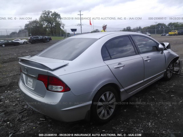 2HGFA1F90AH316533 - 2010 HONDA CIVIC EXL SILVER photo 4