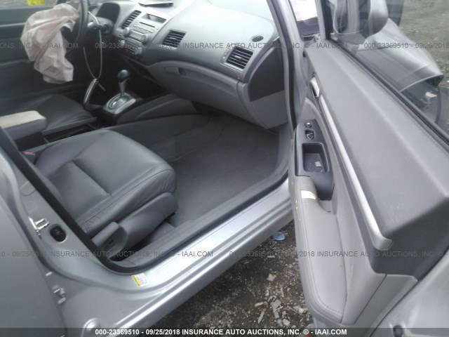 2HGFA1F90AH316533 - 2010 HONDA CIVIC EXL SILVER photo 5