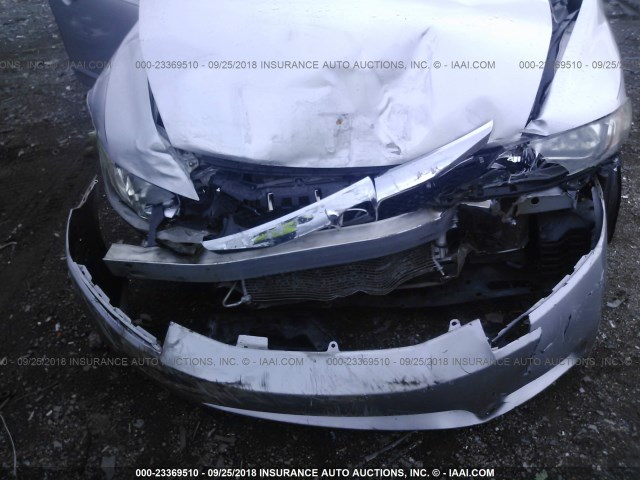 2HGFA1F90AH316533 - 2010 HONDA CIVIC EXL SILVER photo 6