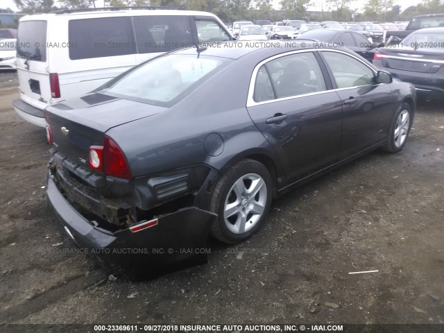 1G1ZA5E04A4146141 - 2010 CHEVROLET MALIBU LS GRAY photo 4