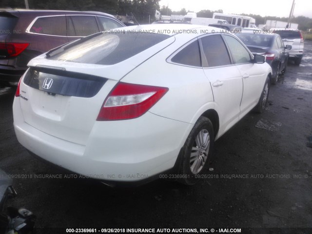 5J6TF3H57CL002418 - 2012 HONDA CROSSTOUR EXL WHITE photo 4