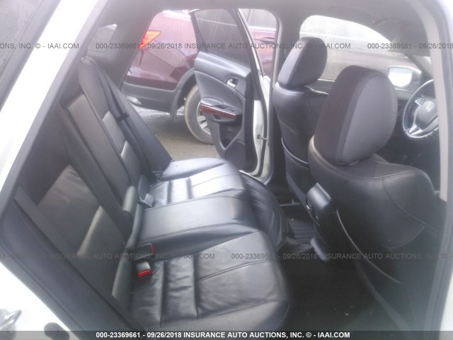 5J6TF3H57CL002418 - 2012 HONDA CROSSTOUR EXL თეთრი ფოტო 8