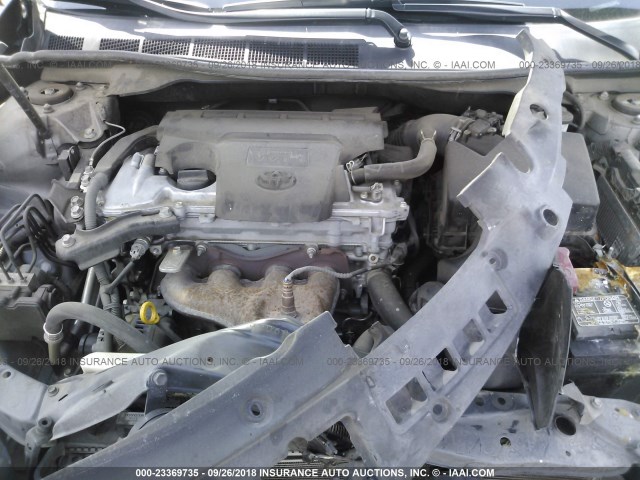 4T1BF1FK2CU055967 - 2012 TOYOTA CAMRY SE/LE/XLE 灰色 照片 10