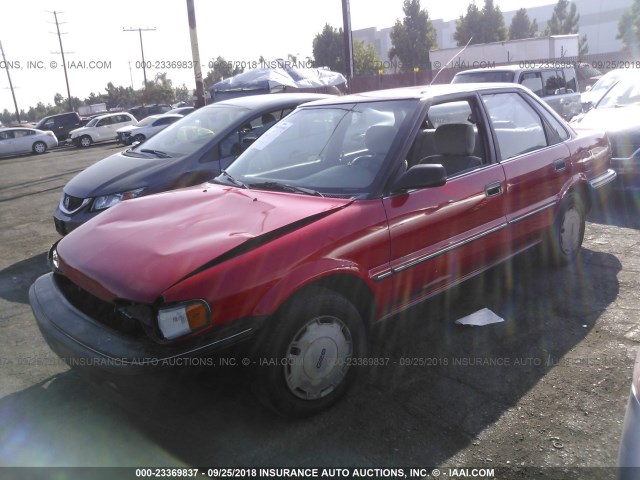 1Y1SK5461LZ167168 - 1990 GEO PRIZM LSI RED photo 2