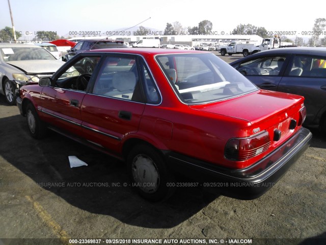 1Y1SK5461LZ167168 - 1990 GEO PRIZM LSI RED photo 3