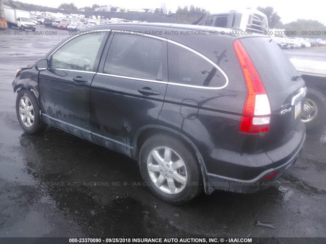 JHLRE487X8C057465 - 2008 HONDA CR-V EXL BLACK photo 3