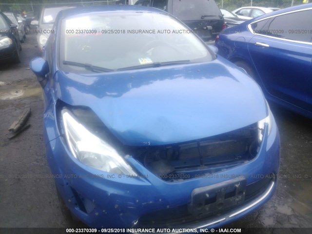 3FADP4EJXBM153805 - 2011 FORD FIESTA SE BLUE photo 6